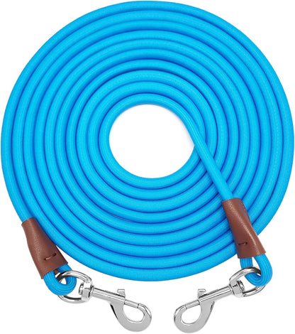 Tie Out Rope Dog Leash, Long Tether 8-10-13-15-20-25-30-35-40-50-65 FT Nylon Check Cord for Medium Large Dogs Indoor/Outdoor Camping Backyard (3/8" x 10ft) - Image 15