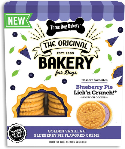 Three Dog Bakery Birthday Confetti Lick'n Crunch Dog Treats, Vanilla Sandwich Cookies with Cake-Flavored Crme Filling & Sprinkles, Oven-Baked Birthday Dog Cookies for Everyday Celebrations, 13 oz - Image 10