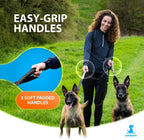 SparklyPets two dog leash shock absorbing bungee extensions adjusting from twenty one to twenty five inches
