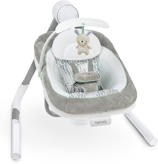 Ingenuity Anyway Sway portable baby swing front view