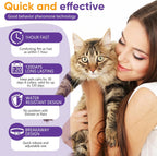 Ghilane imported cat healthcare product packaging highlighting anxiety relief features for thunderstorms and travel.