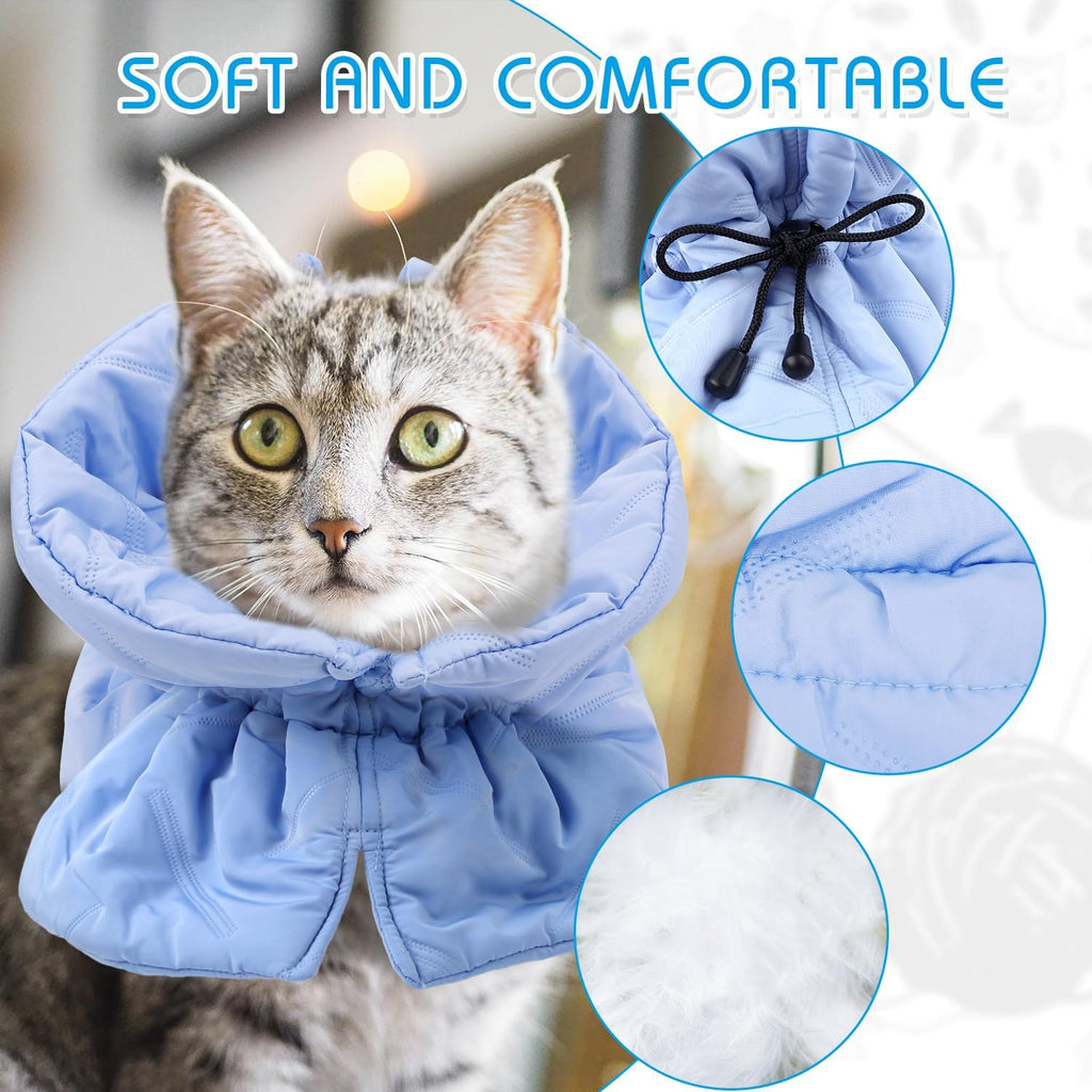 Lightweight waterproof cat Elizabethan collar for post surgery healing