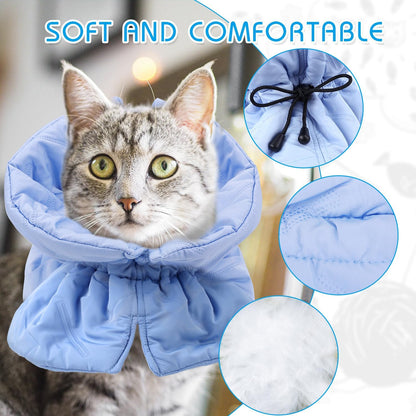 Lightweight waterproof cat Elizabethan collar for post surgery healing