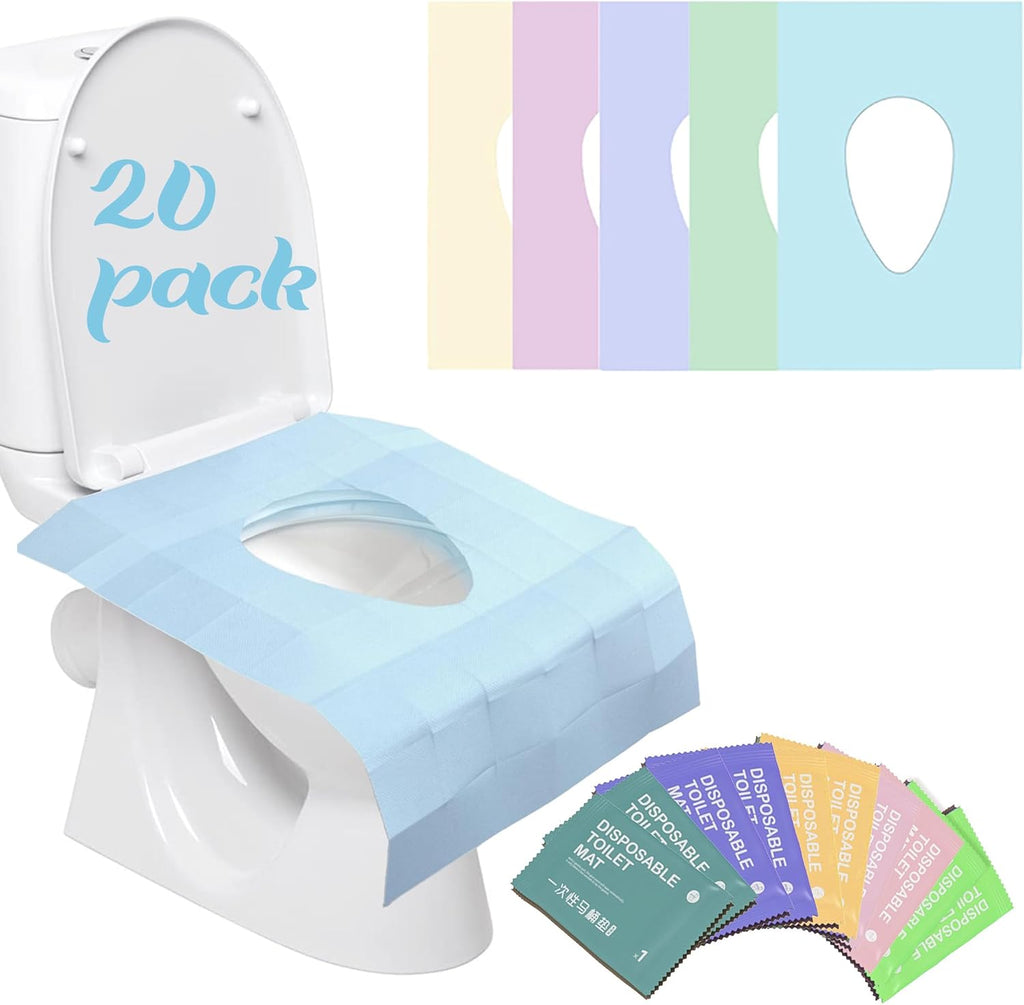 YOUNGTIME disposable toilet seat covers 20 pack front view packaging