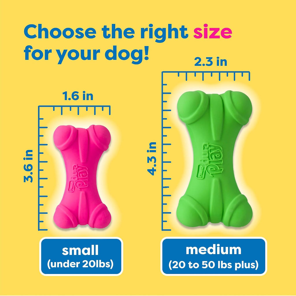 Side profile showing the lightweight foam filled core of the natural latex toy.