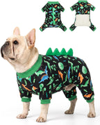 CuteBone Dinosaur Costume Dog Pajamas, Stretchy Spandex Crystal Velvet Sleepwear Coat for Small Dogs, Soft & Warm Pet Outfit Clothes for Cold Weather, Cozy Pullover Design COSP05S - Image 15