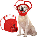 Kuoser Small Dog Cone Collar After Surgery, Soft Cone for Dogs to Stop Licking, Breathable Pet Recovery Collar Comfortable Elizabethan Collars, Adjustable Protective Dog Cones for Small Dogs, Rose S - Image 9