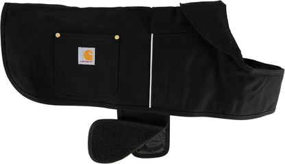 Quilted lining interior insulation details of the Carhartt dog winter coat.