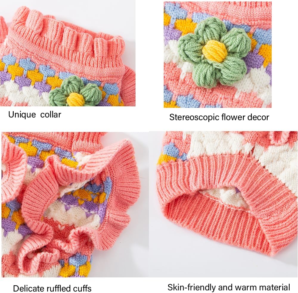 Close-up shot of the soft covering yarn and detailed tulip knit structure.