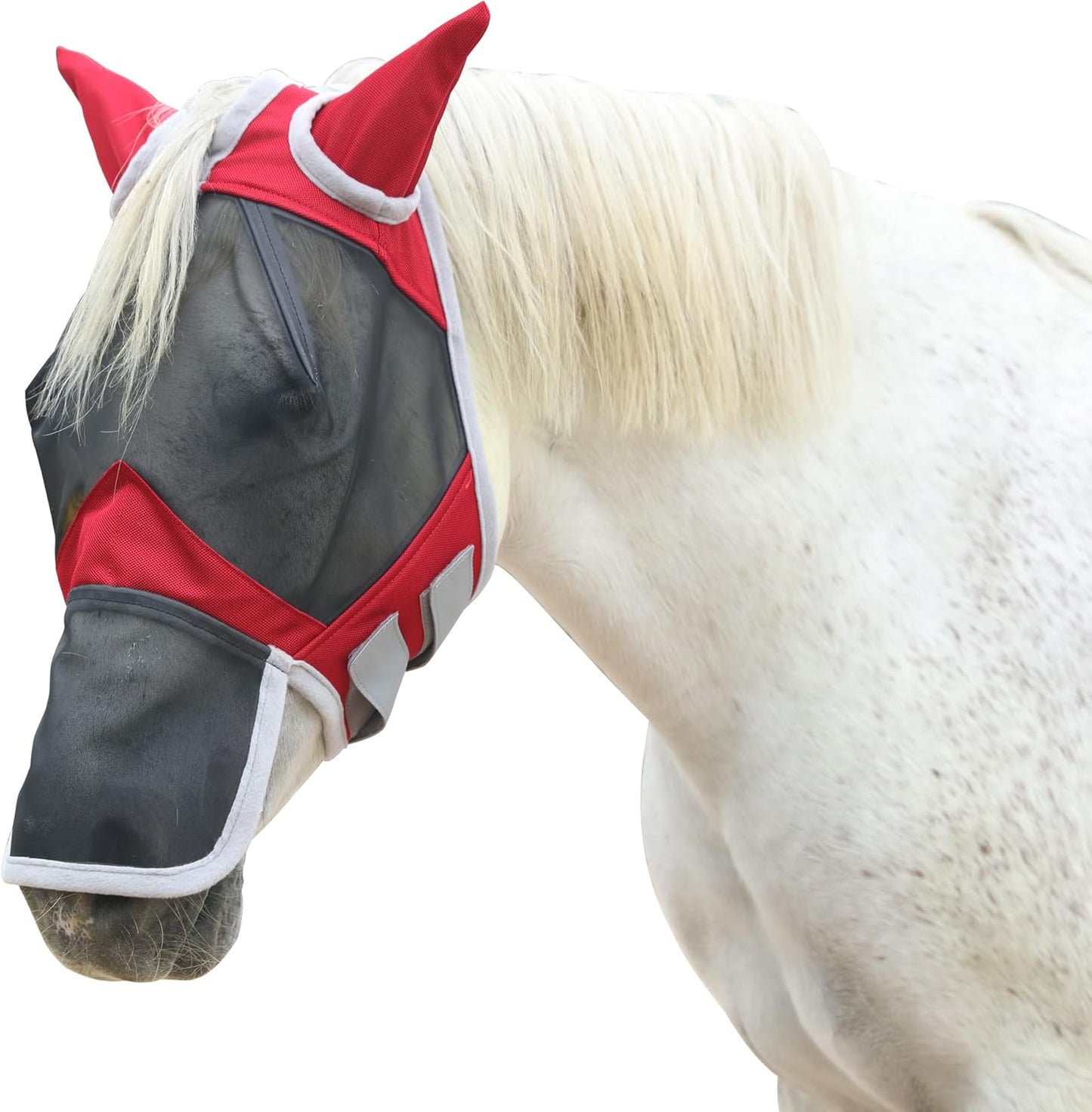 Gallopoff horse mask eye dart design for visibility