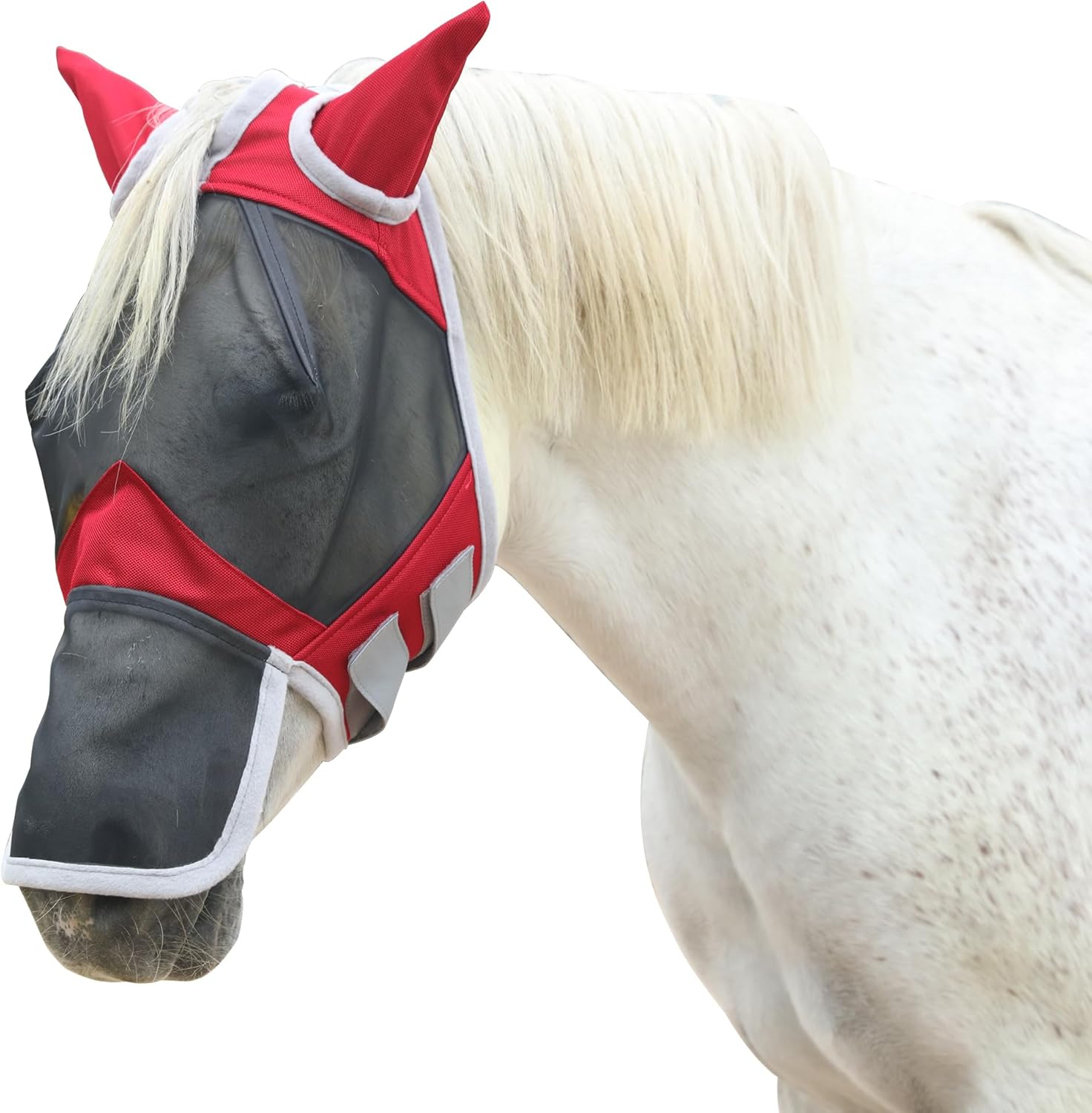 Gallopoff horse mask eye dart design for visibility