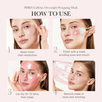 Medicube PDRN Pink Caffeine Night Wrapping Mask side angle view