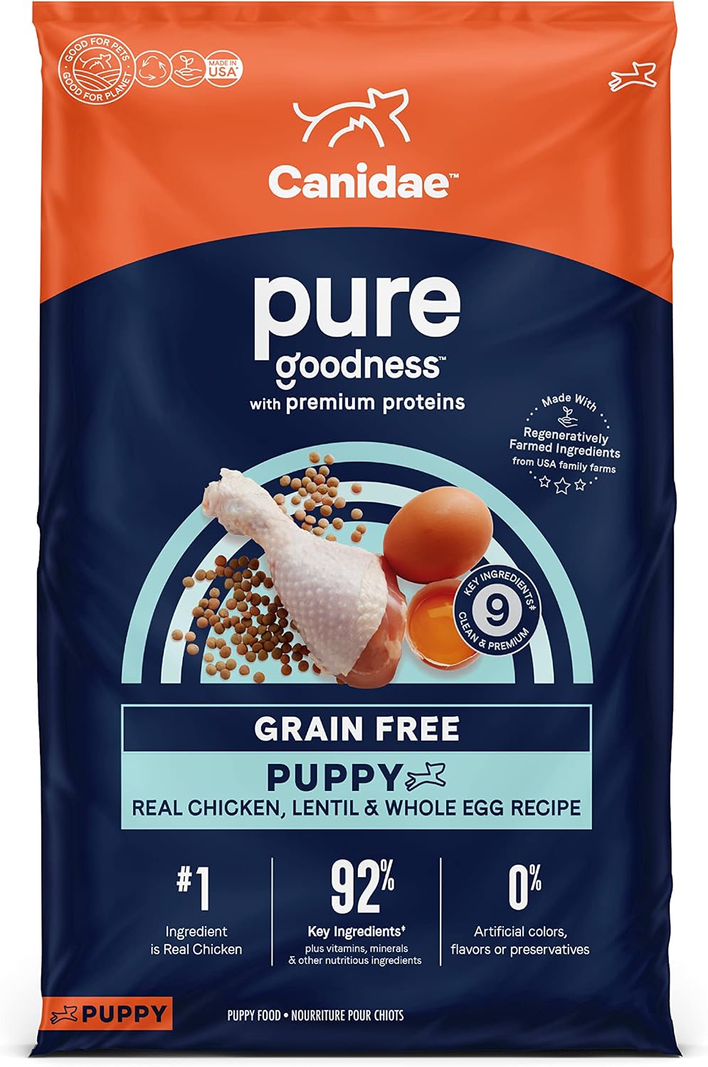 Canidae Pure Farm to Bowl Dry Puppy Dog Food - Balanced Nutrition - Limited Ingredient Formula - Grain, Wheat & Soy-Free - Puppy-Friendly - 4 lb - Wild-Caught Salmon & Oatmeal Recipe - Image 10