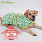 LovinPet premium dog bathrobe acting as a clean guard for home and car protection