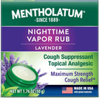Mentholatum Nighttime Vaporizing Rub front view jar for cough relief