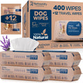 Refreshify plant based pet wipes front view packaging showing lavender scent details.