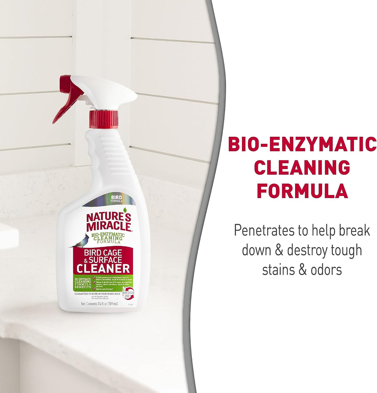 Nature's Miracle Bird Cage Cleaner nozzle detail
