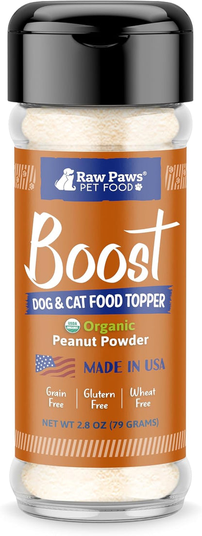 Healthy premium freeze dried pet superfood seasoning bottle for picky eating dogs and cats.