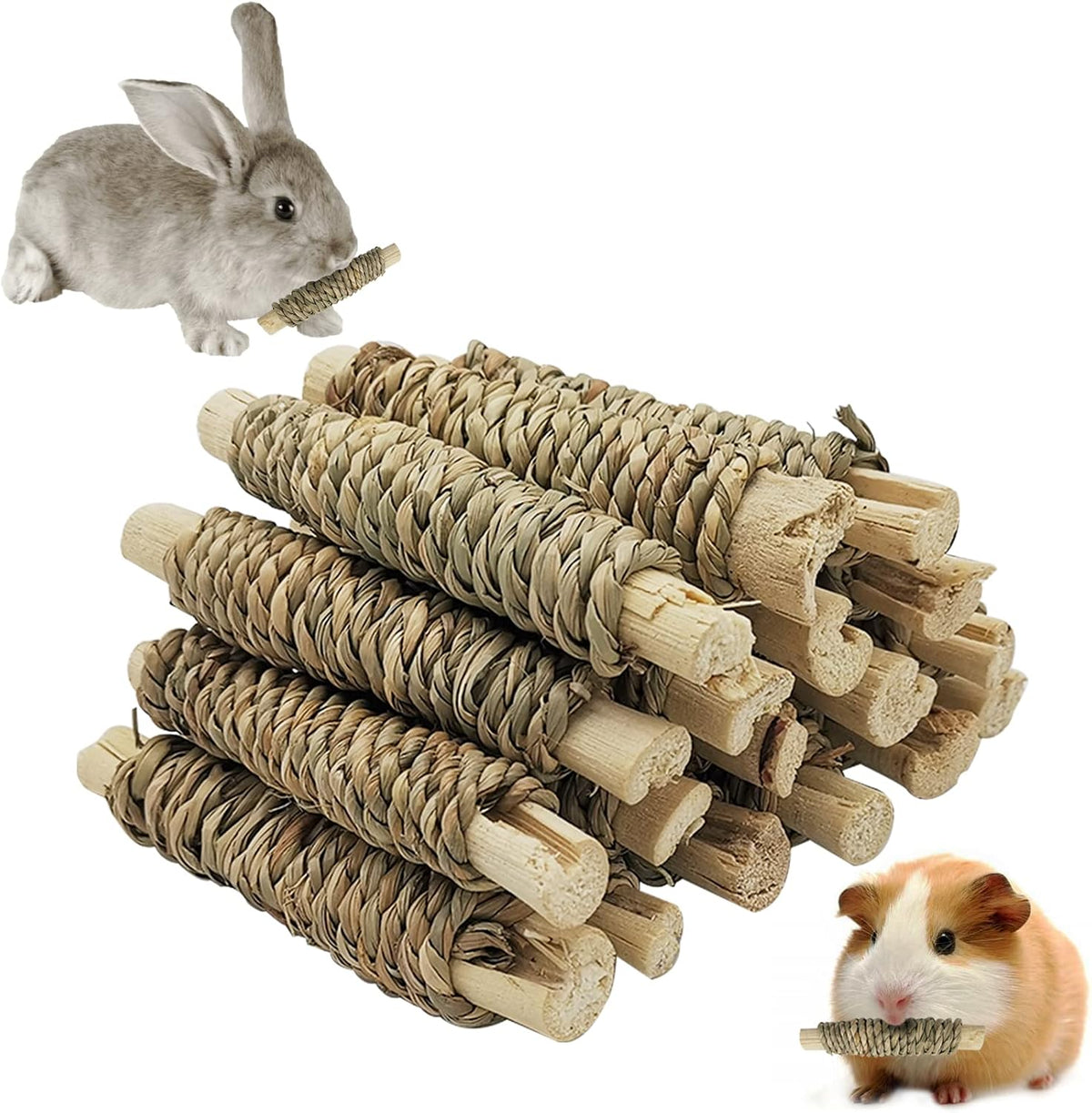 USA imported Fhiny rabbit chew sticks showcasing authentic packaging design.