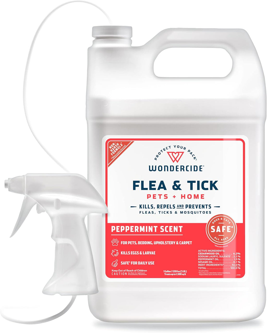 Wondercide - Flea, Tick & Mosquito Spray for Dogs, Cats, and Home - Flea and Tick Killer, Control, Prevention, Treatment - with Natural Essential Oils - Pet and Family Safe - Lemongrass 32 oz - Image 13