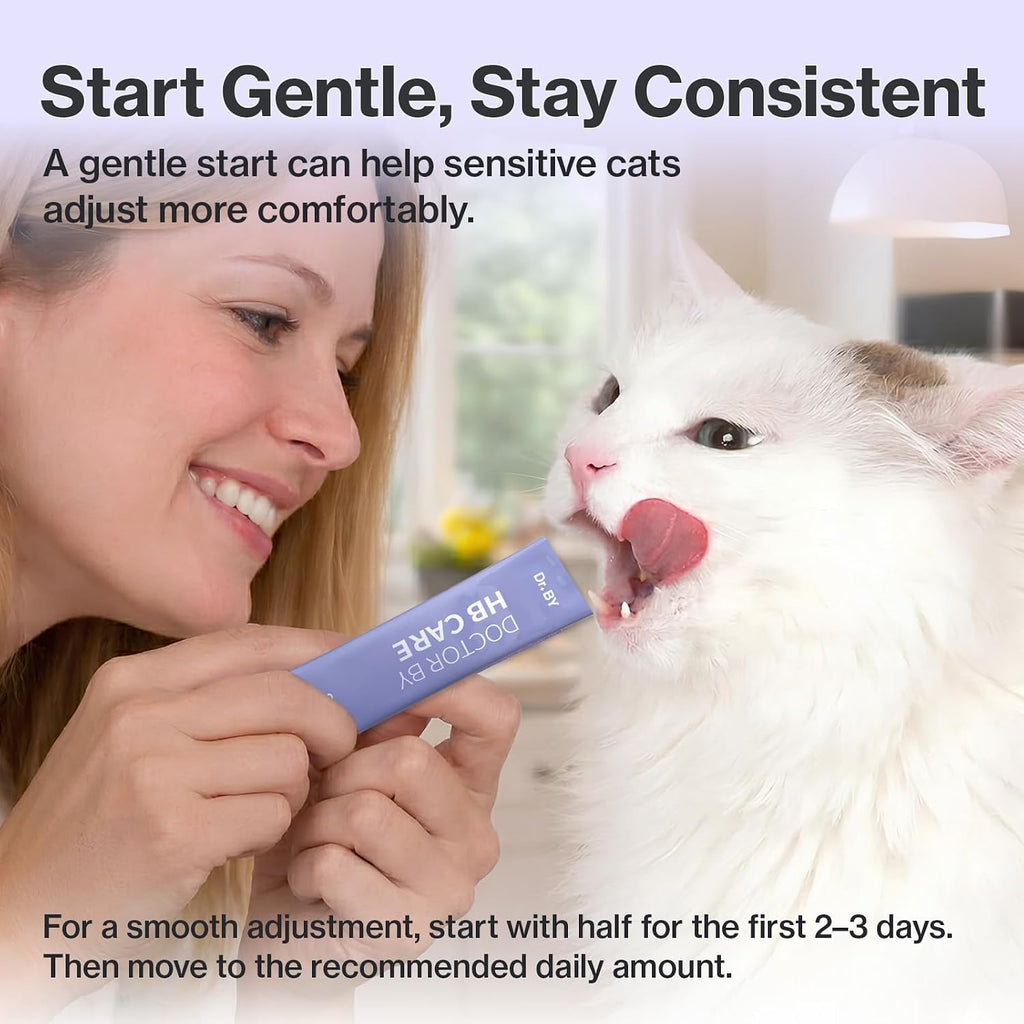 Doctor By petroleum free cat hairball relief supplement tubes