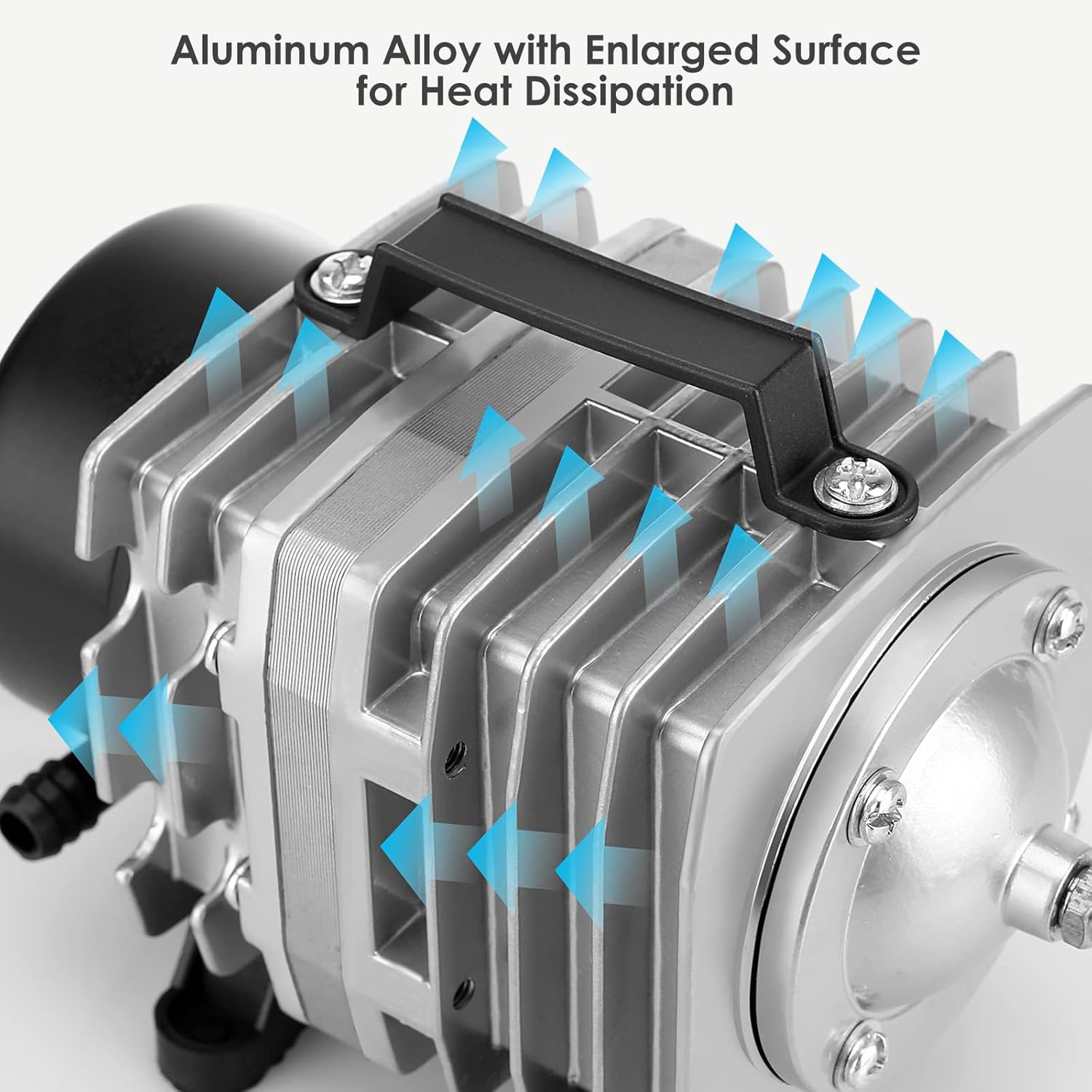 Side profile of Fumak high-pressure aluminum air pump