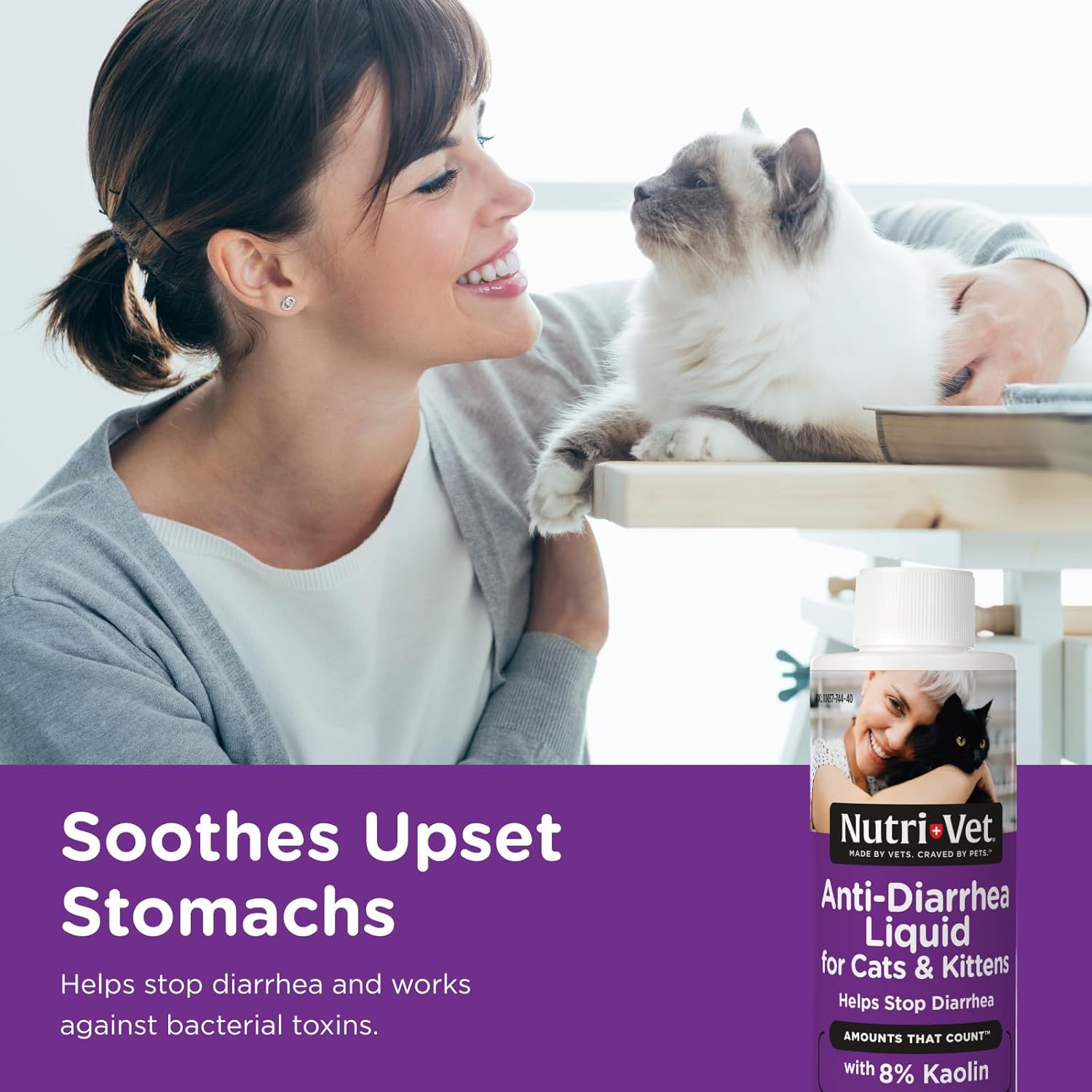 Nutri-Vet cat digestive health supplement 4 ounce packaging