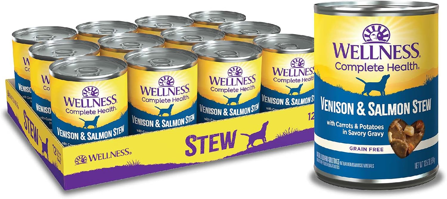 Wellness Complete Health Stew Adult Canned Wet Dog Food, Grain Free, Natural, Chicken Recipe, 12.5 oz, Pack of 12 Cans - Image 11