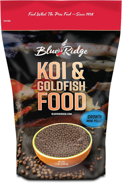 Blue Ridge Koi Fish Food 5lb - Koi Food Mini Growth Formula, Goldfish Food, Premium Fish Food for Ponds, Ponds Fish Food, Floating Pond Pellets - Image 13