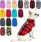 BEAUTYZOO Small Dog Sweater Fleece Vest Winter Jacket, D-Ring Leash Attachment for XS S Puppy Medium Sized Breeds Dogs, Cold Weather Dog Clothes Windproof Keep Warm, Black Bones Paw L - Image 13