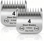 Premium steel pet clipper blade highlighting rust resistant finish and precision manufacturing specifications