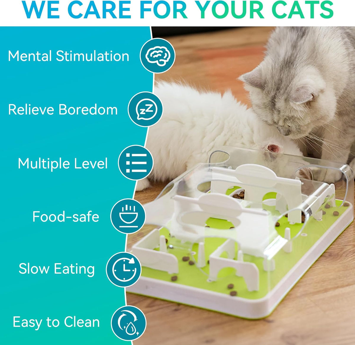 All For Paws enrichment toy disassembled for easy cleaning