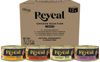 Reveal Fish Variety Pack Wet Cat Food in Broth 20-Pack, 5-Flavor, Protein, Limited Ingredient, Grain Free, Natural Canned Cat Food, No Fillers, No By-Products (20 x 2.47 oz Cans) - Image 10