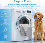 Pick For Life lightweight cooling comforter being loaded into a home washing machine