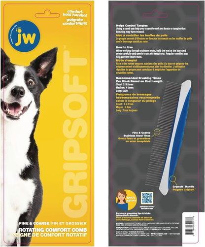 Side view illustration showing the oval shape and build of the pet comfort comb