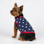 Side profile of Fitwarm patriotic star dog apparel