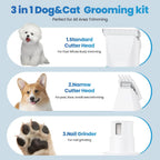 Petygo low noise dog clippers showing precision paw trimmer head
