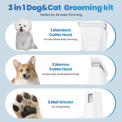 Petygo low noise dog clippers showing precision paw trimmer head