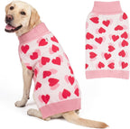 KYEESE Dog Christmas Sweater with Reindeer Pattern, Cozy Holiday Outfit, Turtleneck Dog Sweater for Small Dogs with Leash Hole, Red Buffalo Plaid Knitwear, Soft Warm Festival Dogs Clothes, Large - Image 14