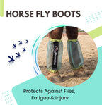 Horzmetnex lime green equine leg wraps with thick black closures