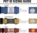 ROAD iD silent slide on pet tag showcasing the jingle free flat design.