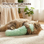Three assorted plush catnip kicker toys