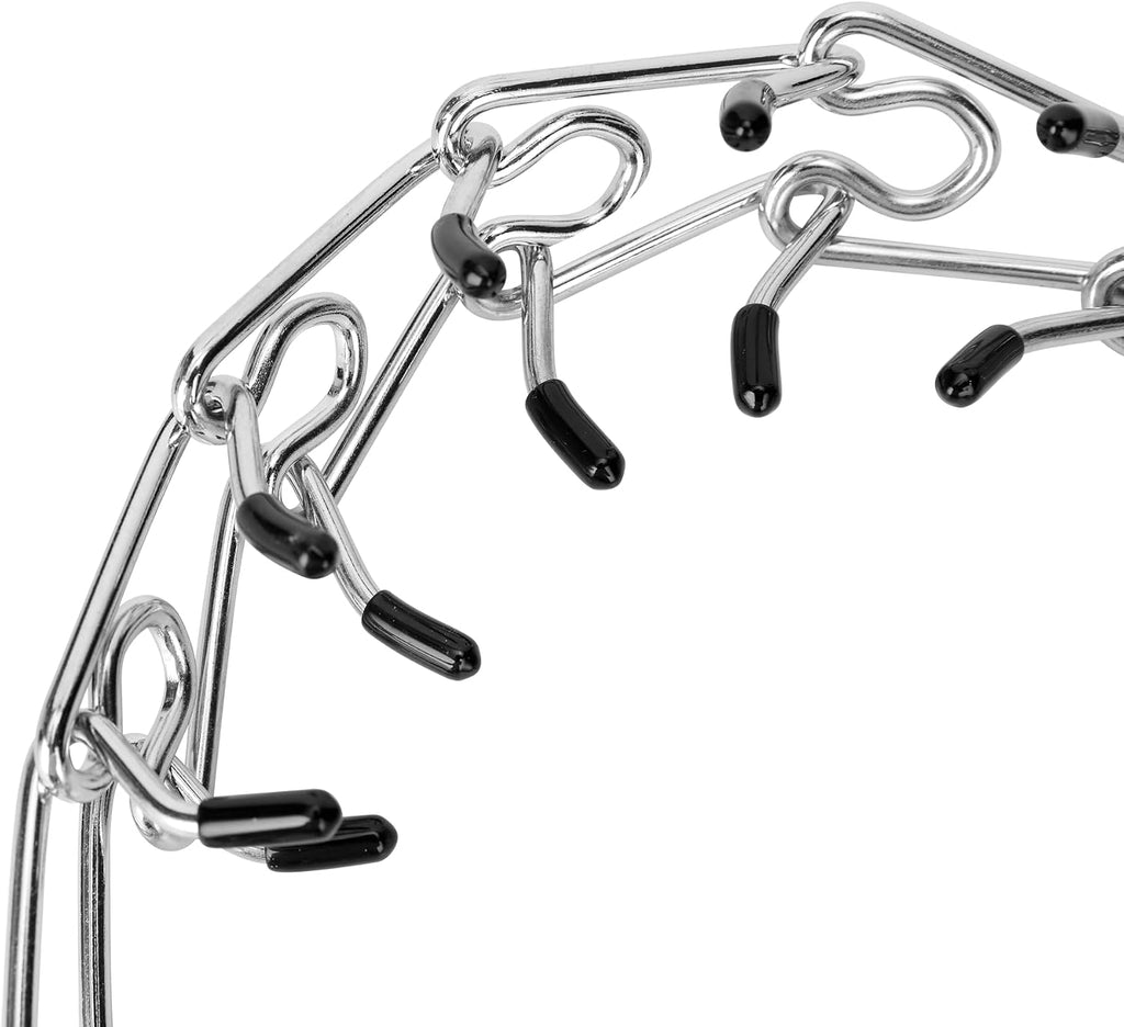Azinoo prong collar close up highlighting the protective rubber tips for pet safety