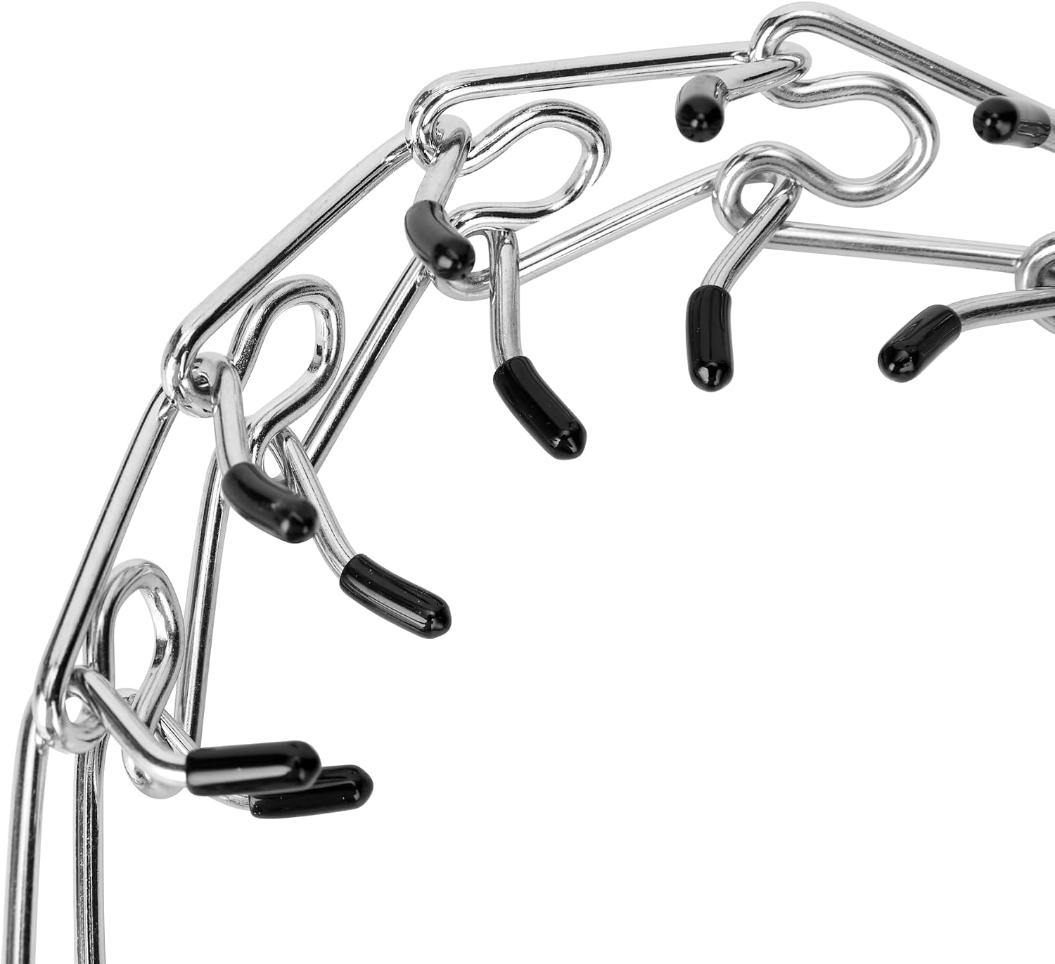 Azinoo prong collar close up highlighting the protective rubber tips for pet safety