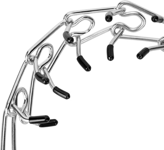 Azinoo prong collar close up highlighting the protective rubber tips for pet safety