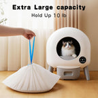 Unscented automatic litter box replacement liners roll demonstration