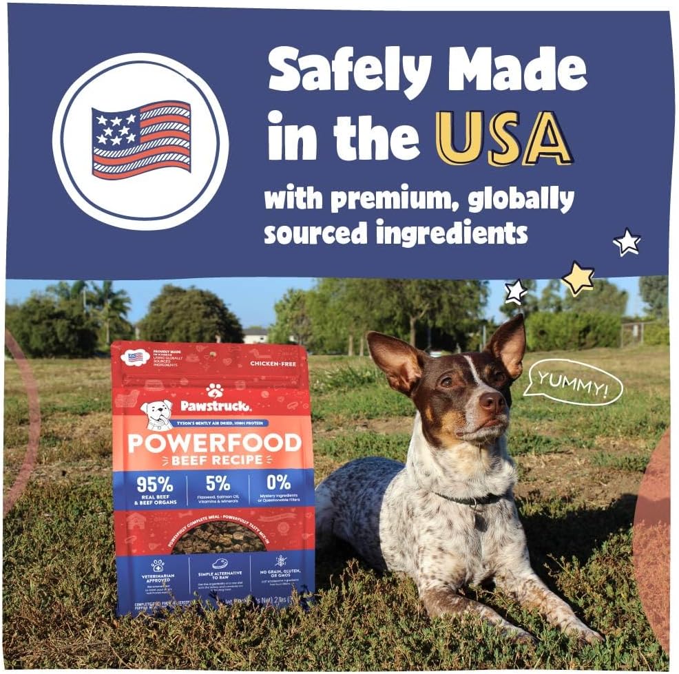 Pawstruck paleo inspired chicken free beef recipe dog food ingredients label