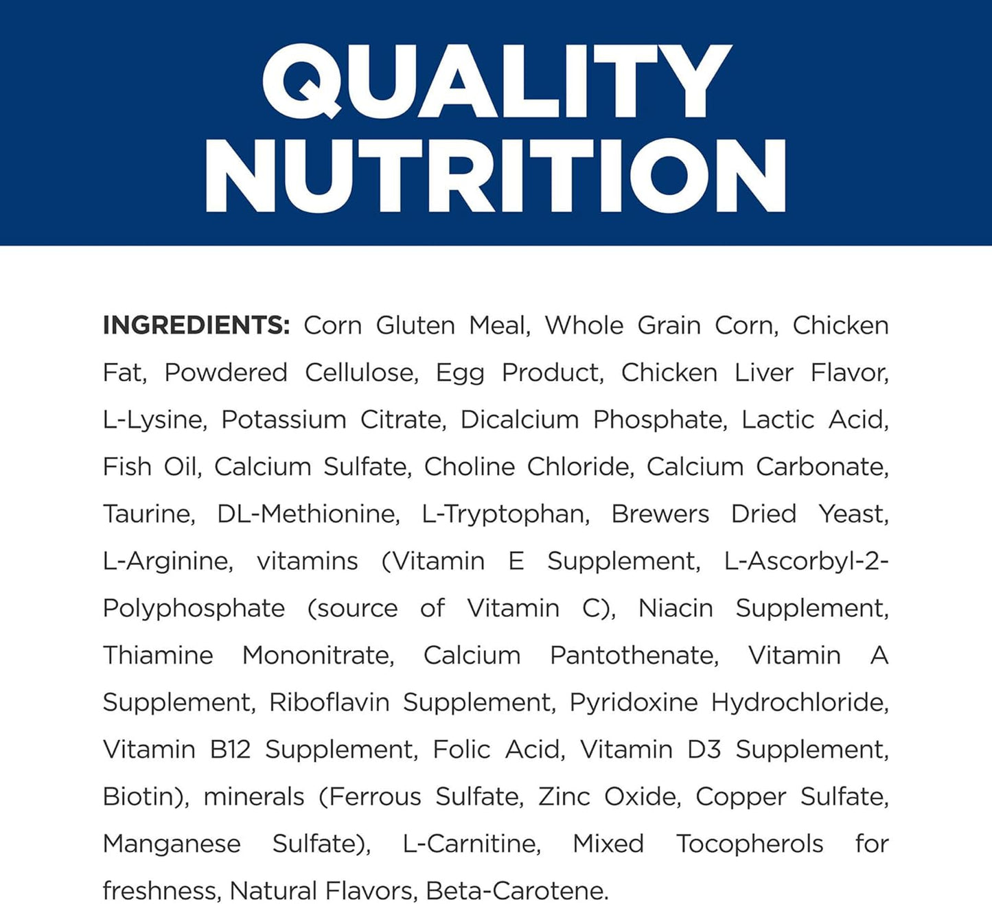 Back panel of Hill's y/d feline thyroid care dry food showing clinical nutrition details.