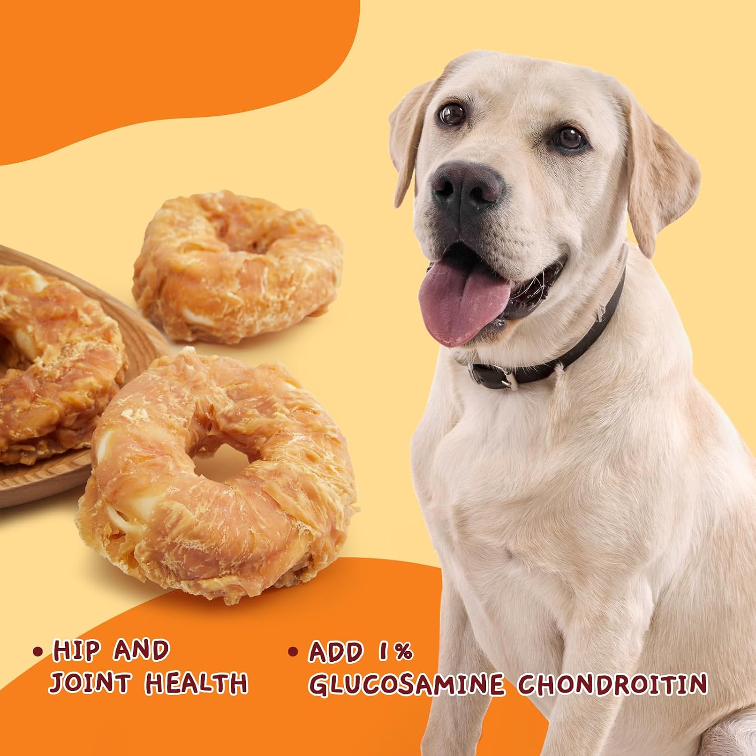 Anxiety relief long lasting chew treat for active dogs side view