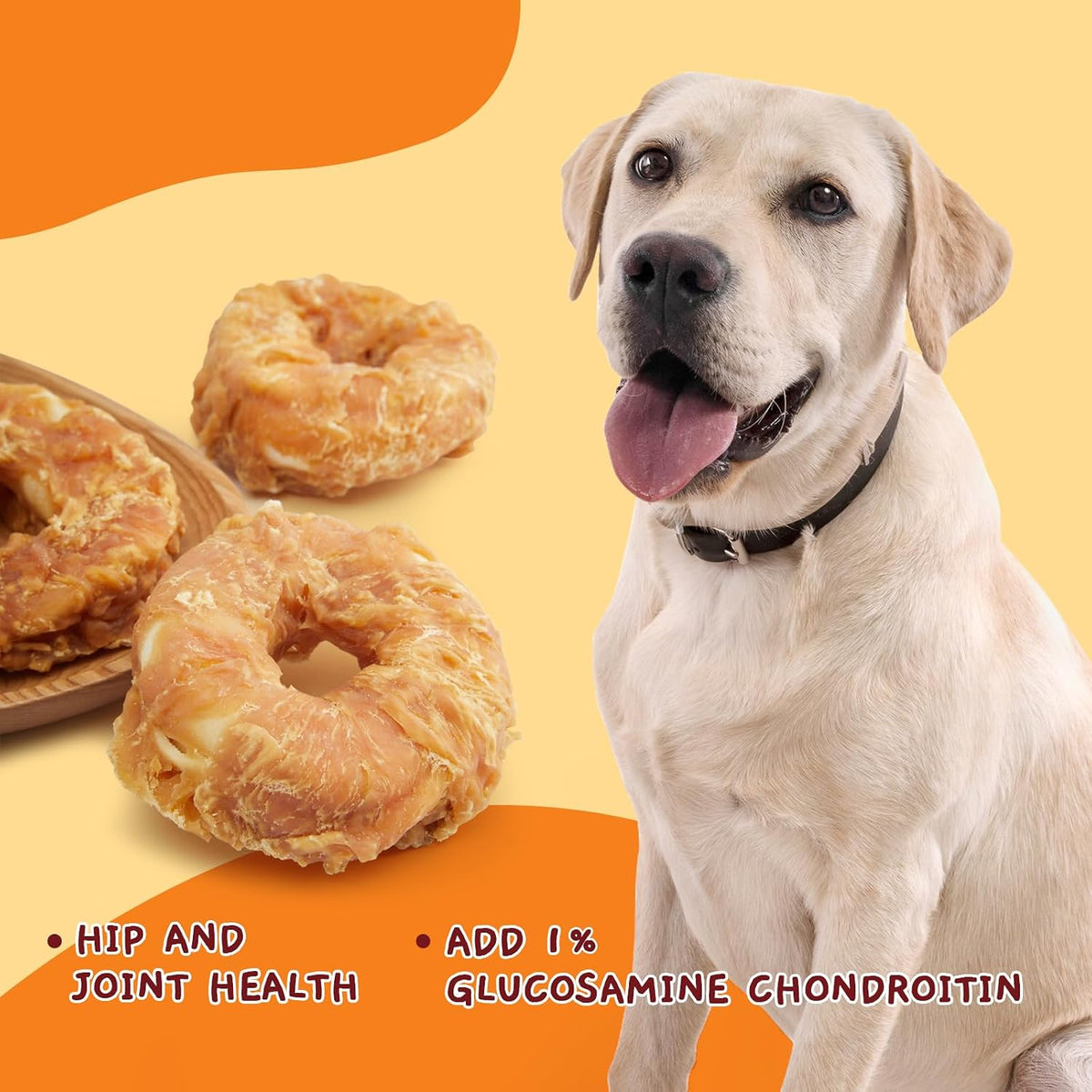 Anxiety relief long lasting chew treat for active dogs side view